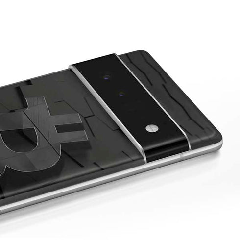 Bitcoin Textured Logo Google Pixel 6 Skin